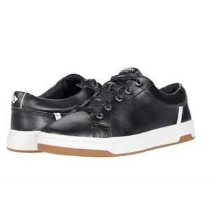 Sperry Charter Sneaker Black Leather 7.5